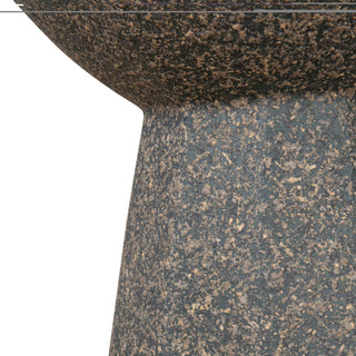 Skye Side Table Charcoal Red