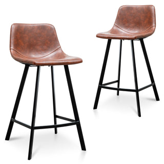 Ivy Bar Stool Brown Red
