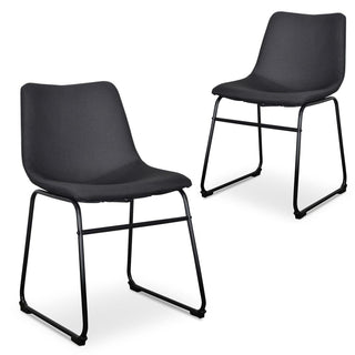 Mila Dining Chair Black Red