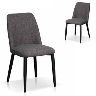 Hugo Dining Chair Black Grey