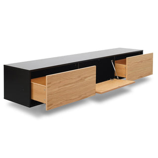 Torquay TV Unit Black Natural