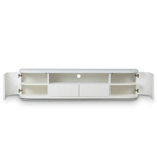 Poppy TV Unit White Natural
