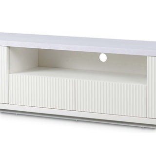 Poppy TV Unit White Natural