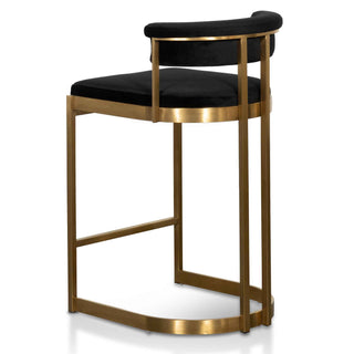 Hobart Bar Stool Black Gold