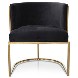Clara Armchair Black Gold