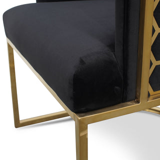 Clara Armchair Black Gold