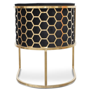 Clara Armchair Black Gold