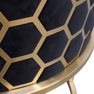 Clara Armchair Black Gold