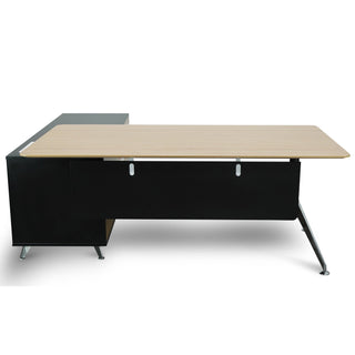 Luca Desk Black Natural