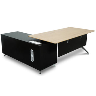 Luca Desk Black Natural