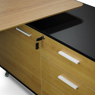 Luca Desk Black Natural