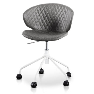 Aria Office Chair White Charcoal