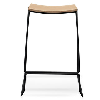 Byron Bar Stool Black Natural