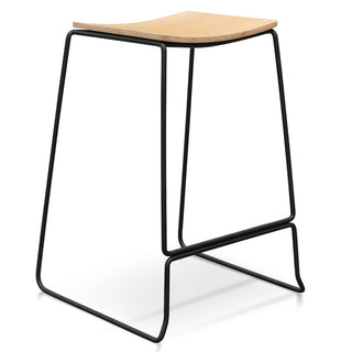 Byron Bar Stool Black Natural