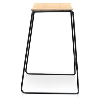 Byron Bar Stool Black Natural