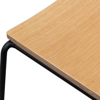 Byron Bar Stool Black Natural