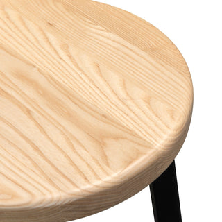 Carlton Bar Stool Black Natural