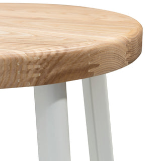 Paige Bar Stool White Natural