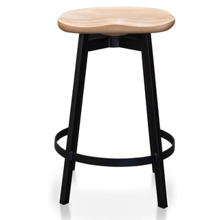 Mason Bar Stool Black Natural Red