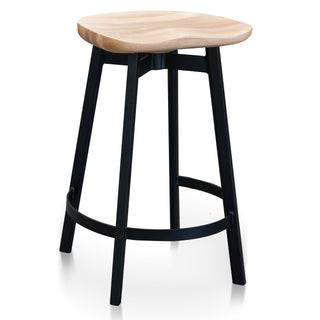 Mason Bar Stool Black Natural Red