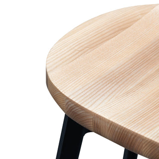 Mason Bar Stool Black Natural Red