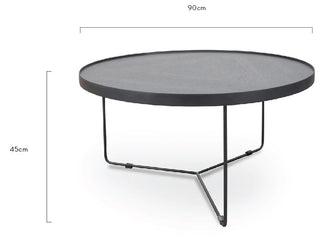 Clara Coffee Table Black Oak