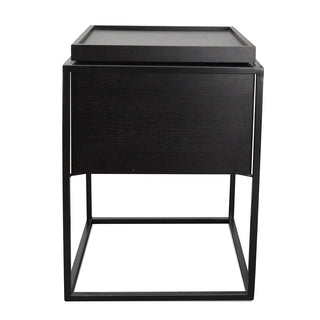 Isla Side Table Black Red