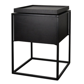 Isla Side Table Black Red