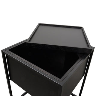 Isla Side Table Black Red