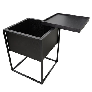 Isla Side Table Black Red