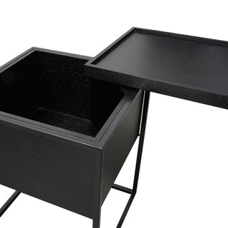 Isla Side Table Black Red