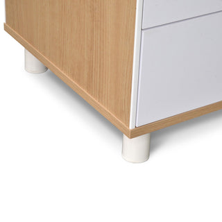 Eliza Desk White Natural