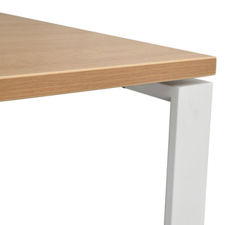 Eliza Desk White Natural