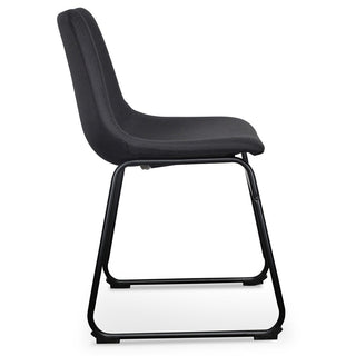 Mila Dining Chair Black Red