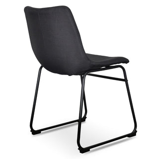 Mila Dining Chair Black Red