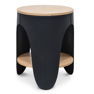 Redfern Side Table Black Natural