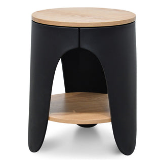 Redfern Side Table Black Natural