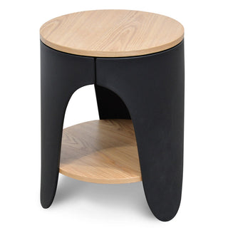 Redfern Side Table Black Natural