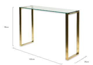 Glenelg Console Table Gold