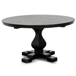 Noosa Dining Table Black Tan Red