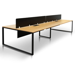 Miles Workstation Black Natural
