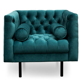 Iris Armchair Green Blue Teal