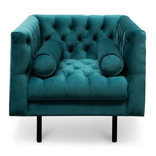 Iris Armchair Green Blue Teal