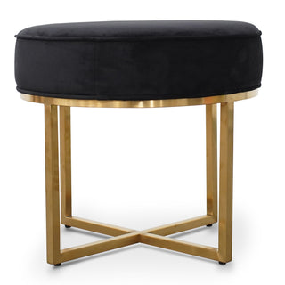Ruby Ottoman Black Gold