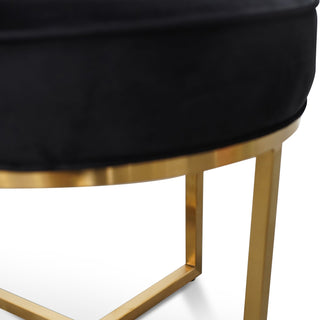 Ruby Ottoman Black Gold