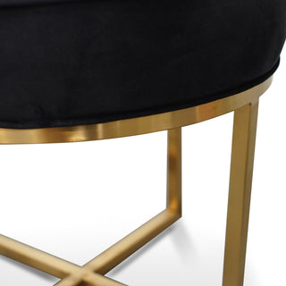 Ruby Ottoman Black Gold