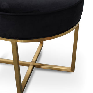 Ruby Ottoman Black Gold