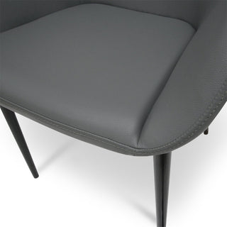 Noah Dining Chair Black Grey Charcoal