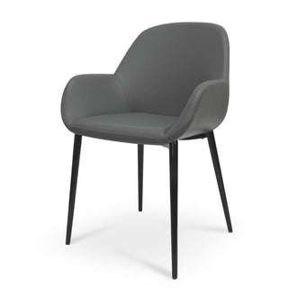 Noah Dining Chair Black Grey Charcoal