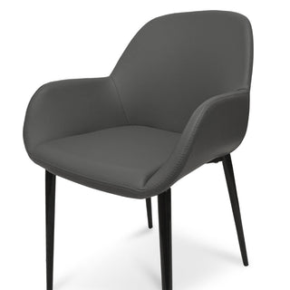 Noah Dining Chair Black Grey Charcoal